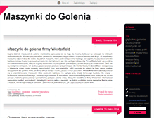 Tablet Screenshot of maszynkidogolenia.blox.pl