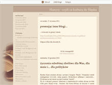 Tablet Screenshot of hanysy.blox.pl