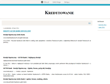 Tablet Screenshot of kredytowaniebankowe.blox.pl