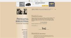 Desktop Screenshot of bibliofilka.blox.pl