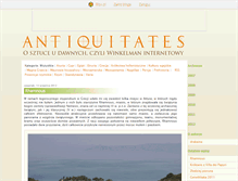 Tablet Screenshot of antiquitates.blox.pl