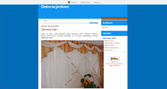 Desktop Screenshot of dekoracjeokien1.blox.pl
