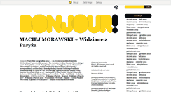 Desktop Screenshot of maciejmorawski.blox.pl