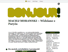 Tablet Screenshot of maciejmorawski.blox.pl