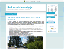 Tablet Screenshot of inwestycjeradom.blox.pl