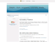 Tablet Screenshot of delphinek.blox.pl