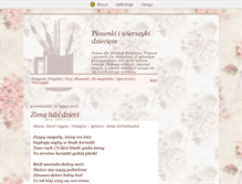 Tablet Screenshot of dziecioweutwory.blox.pl