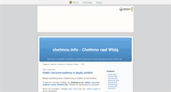 Desktop Screenshot of chelmno.blox.pl