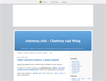 Tablet Screenshot of chelmno.blox.pl