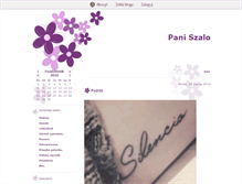 Tablet Screenshot of paniszalo.blox.pl