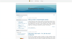 Desktop Screenshot of efektywnanauka.blox.pl