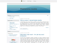 Tablet Screenshot of efektywnanauka.blox.pl