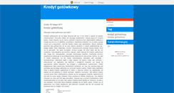 Desktop Screenshot of kredytgotowkowy24.blox.pl
