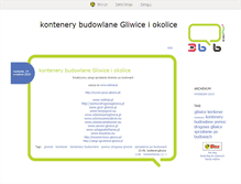 Tablet Screenshot of kontenerybudowlane.blox.pl