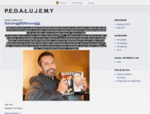 Tablet Screenshot of pedalujemy.blox.pl