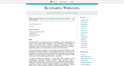 Desktop Screenshot of kulinarnawarszawa.blox.pl