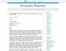 Tablet Screenshot of kulinarnawarszawa.blox.pl