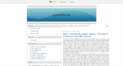 Desktop Screenshot of miscellanea.blox.pl