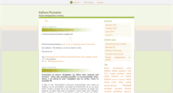 Desktop Screenshot of kulturapoznania.blox.pl