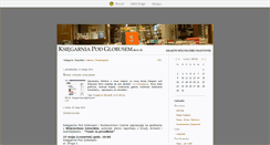 Desktop Screenshot of ksiegarniapodglobusem.blox.pl