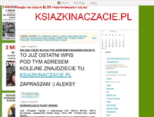 Tablet Screenshot of ksiazkinaczacie.blox.pl