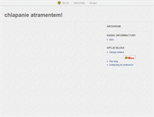 Tablet Screenshot of chlapanieatramentem.blox.pl
