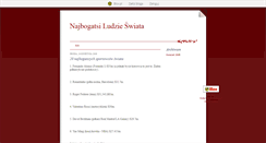 Desktop Screenshot of najbogatsiludzieswiata.blox.pl