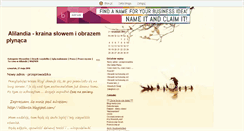 Desktop Screenshot of alilandia.blox.pl