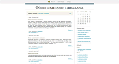 Desktop Screenshot of oswietlenie.blox.pl