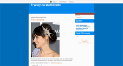 Desktop Screenshot of fryzurynastudniowke.blox.pl