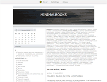Tablet Screenshot of minimalbooks.blox.pl