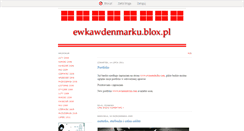 Desktop Screenshot of ewkawdenmarku.blox.pl