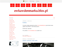 Tablet Screenshot of ewkawdenmarku.blox.pl