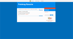 Desktop Screenshot of podokregrzeszow.blox.pl