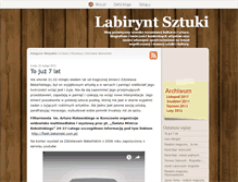 Tablet Screenshot of labiryntsztuki.blox.pl