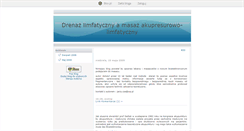 Desktop Screenshot of drenazlimfatyczny.blox.pl