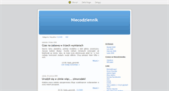 Desktop Screenshot of niecodziennikkasi.blox.pl