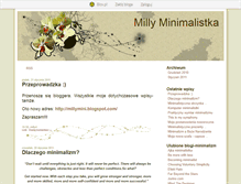 Tablet Screenshot of millyminimalistka.blox.pl