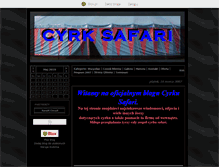 Tablet Screenshot of cyrksafari.blox.pl