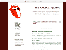Tablet Screenshot of niekalecz.blox.pl