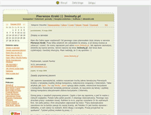 Tablet Screenshot of pierwsze.blox.pl