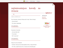 Tablet Screenshot of najsmieszniejszekawalynaswiecie.blox.pl