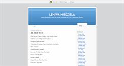 Desktop Screenshot of leniwaniedziela.blox.pl