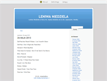 Tablet Screenshot of leniwaniedziela.blox.pl