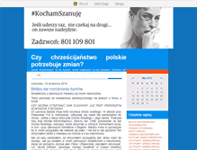 Tablet Screenshot of chrzescijanskiblogjerzegostrausa.blox.pl