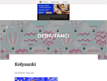 Tablet Screenshot of debiutanci.blox.pl