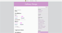 Desktop Screenshot of galleasydesign.blox.pl