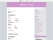 Tablet Screenshot of galleasydesign.blox.pl