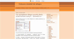 Desktop Screenshot of dodatkiallegro.blox.pl