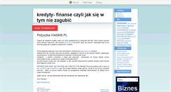Desktop Screenshot of kredytyfinanse.blox.pl